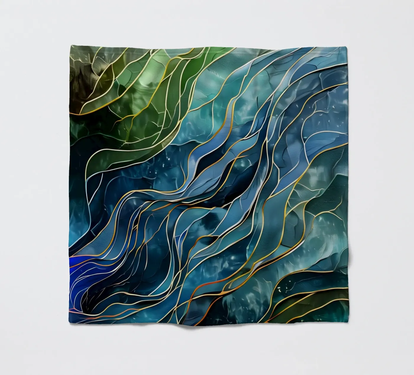 Celestial Currents plaid polaire de Artistic-shop