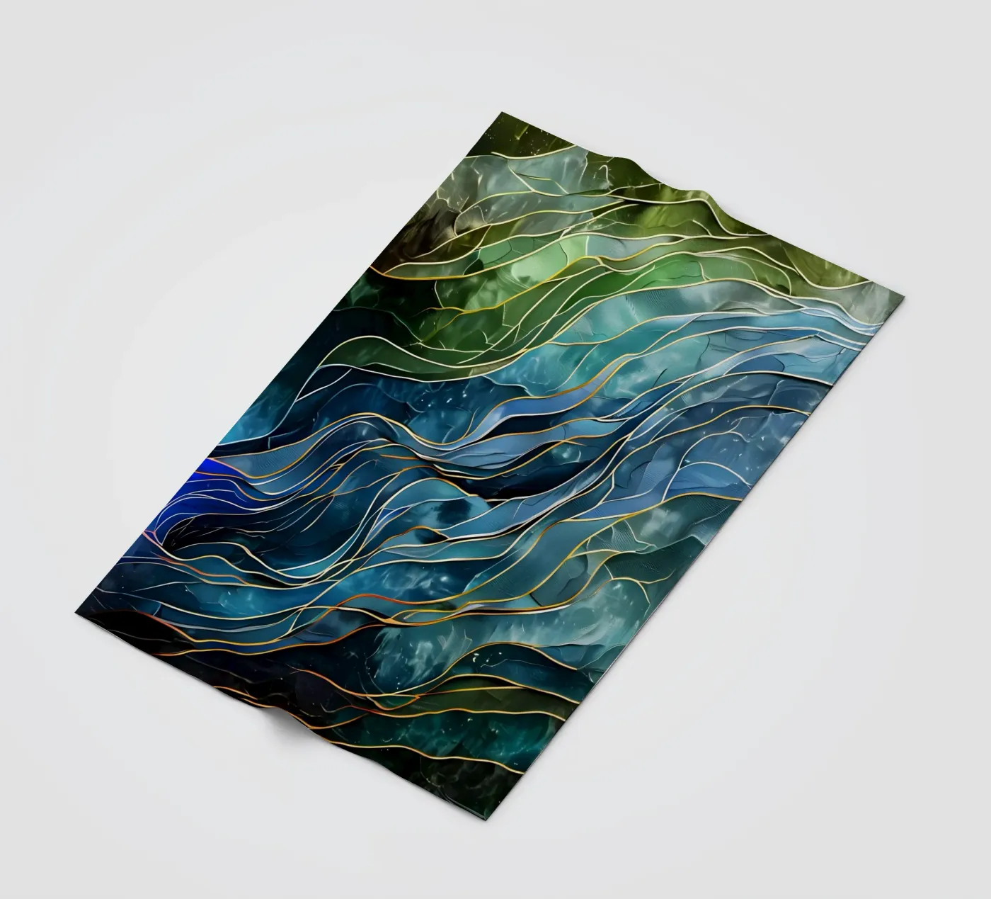 Celestial Currents plaid polaire de Artistic-shop