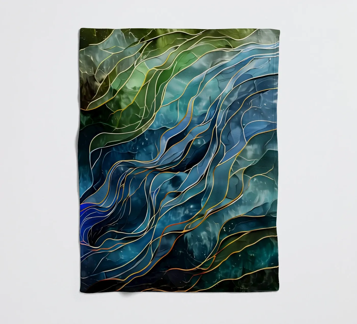 Celestial Currents plaid polaire de Artistic-shop