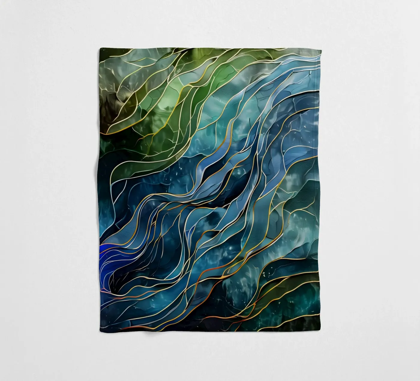 Celestial Currents plaid polaire de Artistic-shop