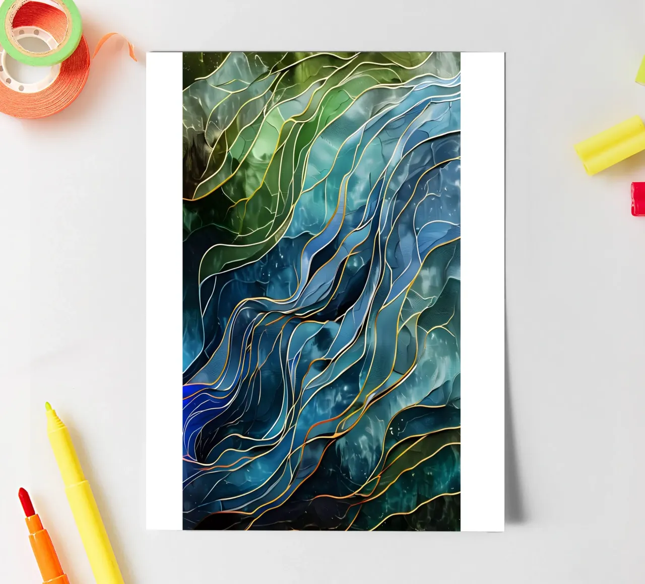 Himmlische Ströme Stickerbogen von Artistic-shop