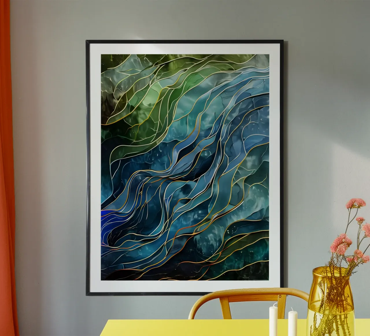 Celestial Currents poster by Artistic-shop