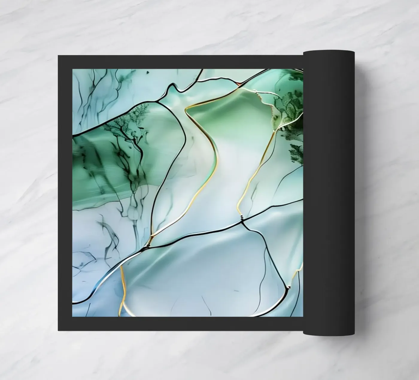 Flüssiger Wald Fußmatte von Artistic-shop