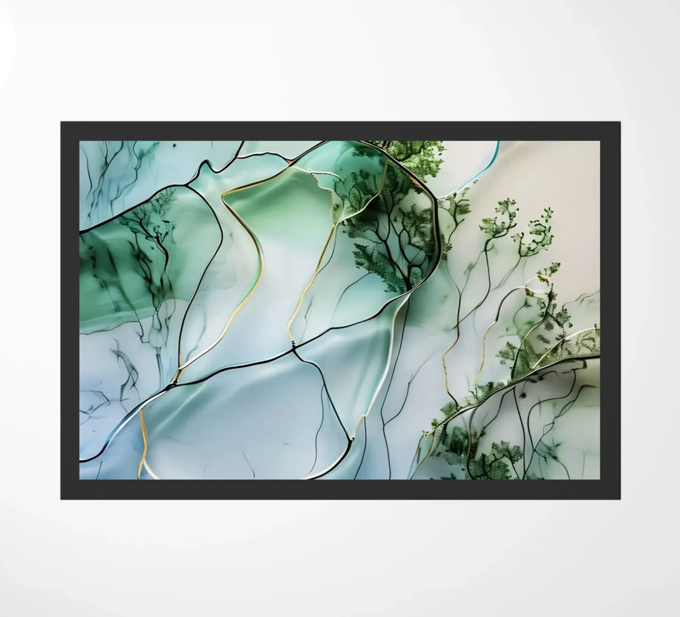 Flüssiger Wald Fußmatte von Artistic-shop