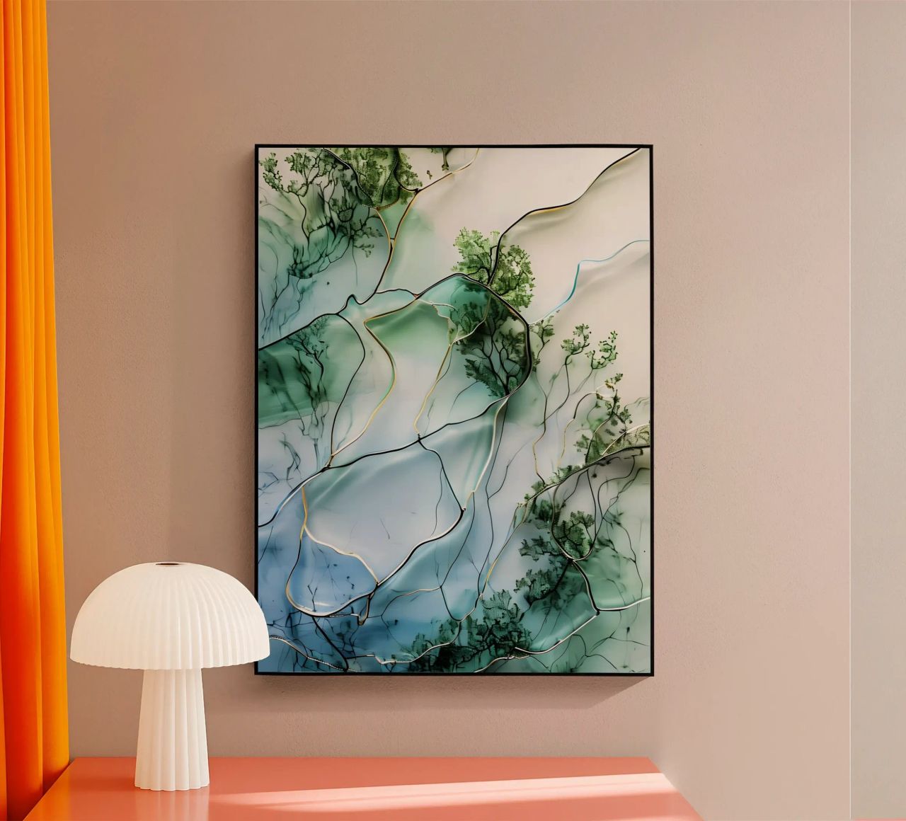 Vloeiend bos acryl van Artistic-shop