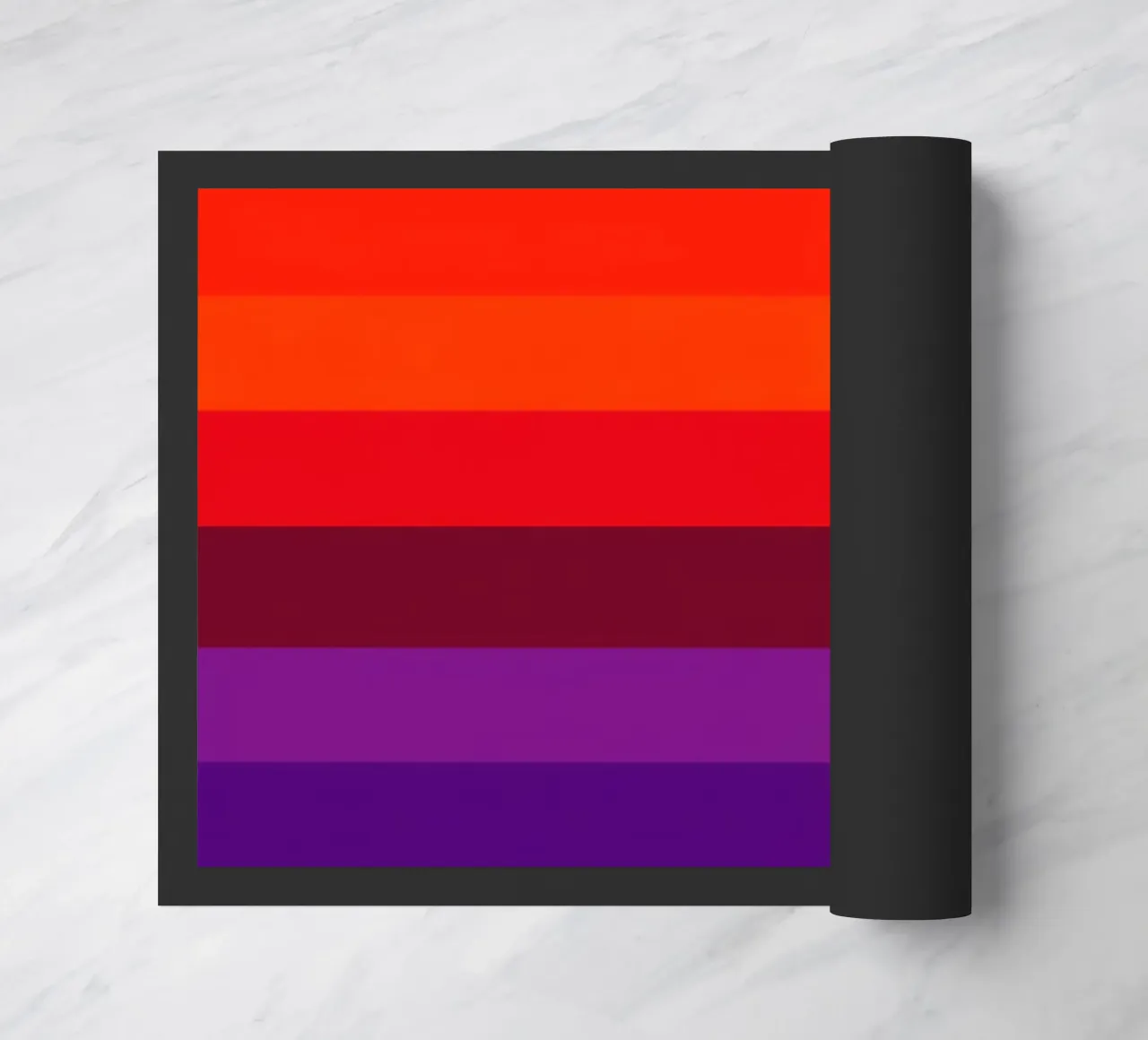 Blue hour between day and night | Abstract colour fields doormat by Autofocus