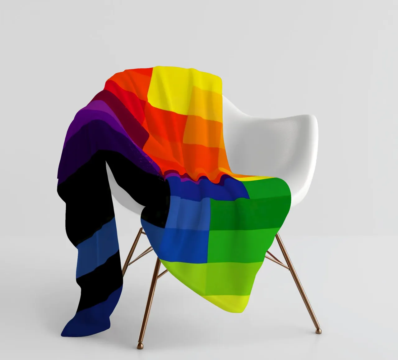 Blue hour between day and night | Abstract colour fields fleece blanket by Autofocus