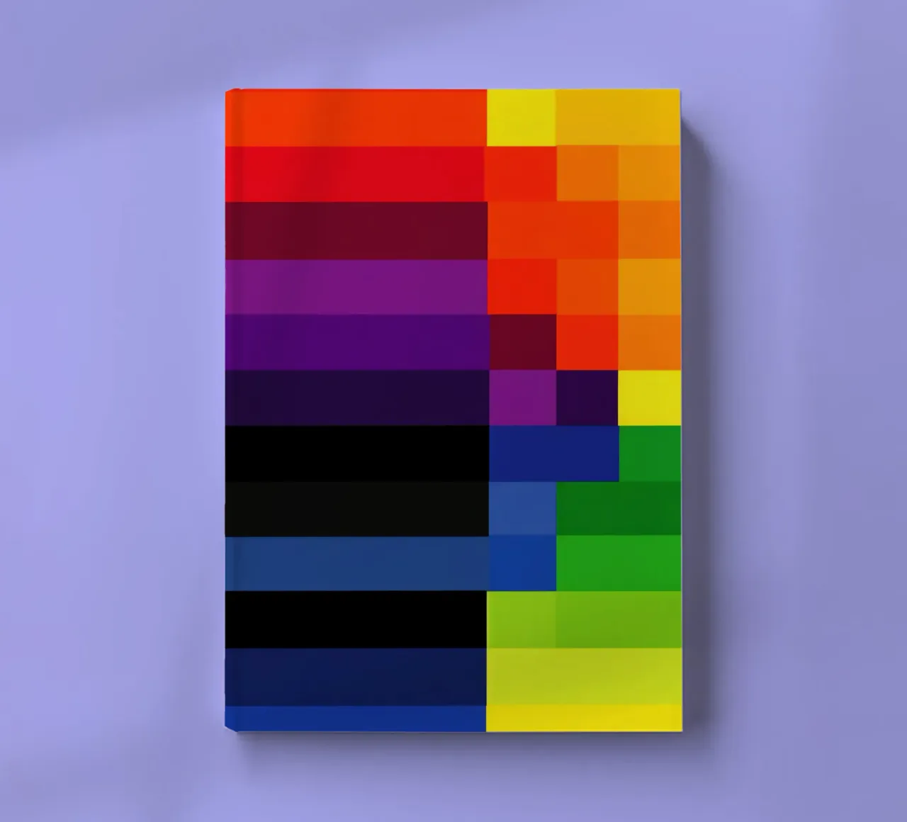 Blue hour between day and night | Abstract colour fields notebook by Autofocus