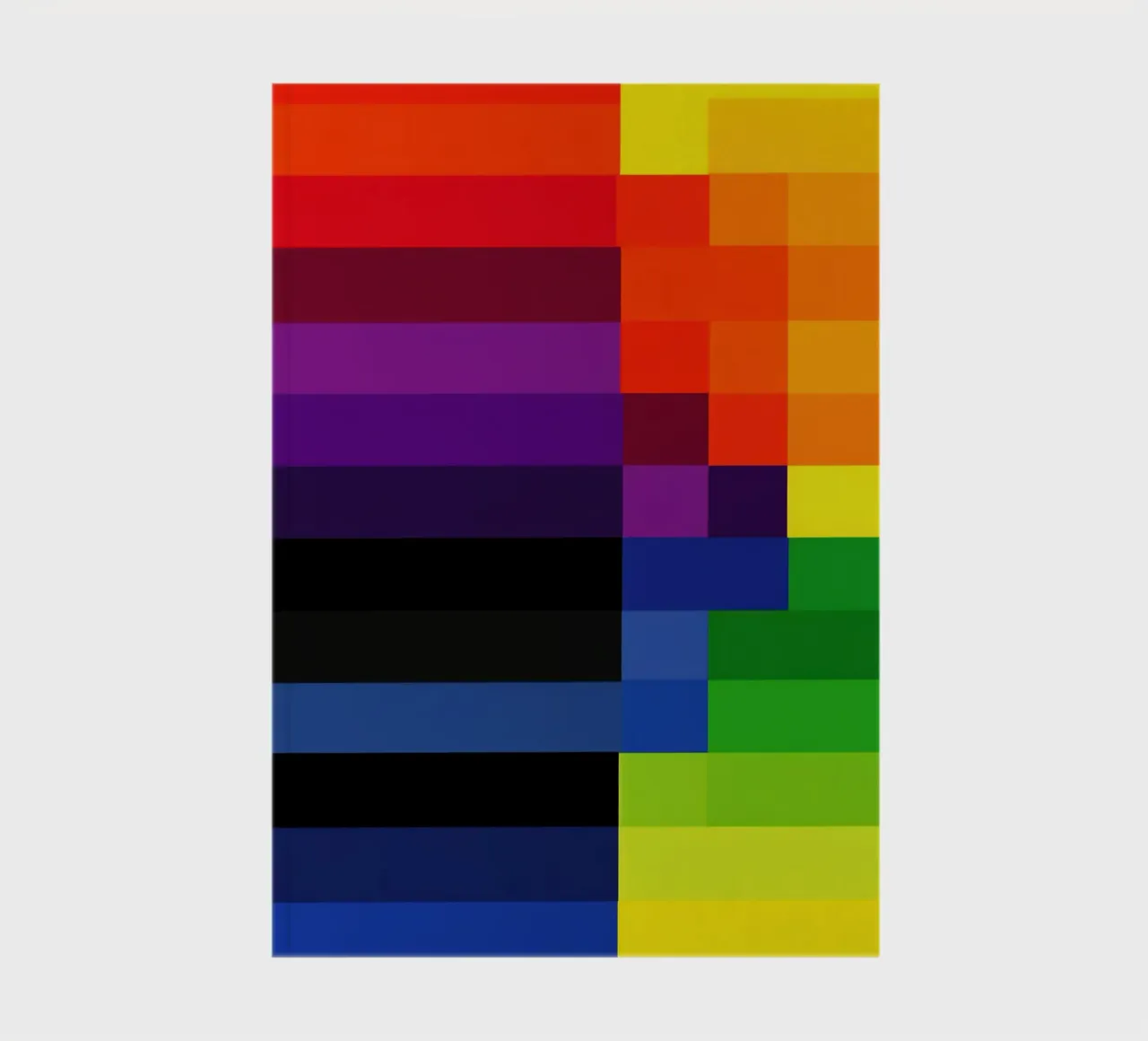 Blue hour between day and night | Abstract colour fields notebook by Autofocus