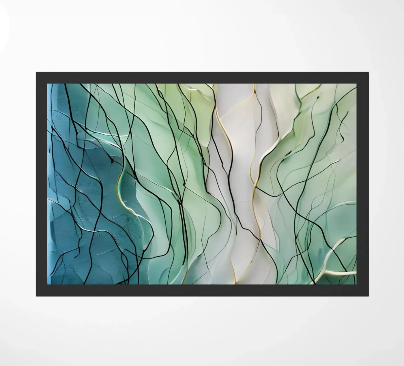 Verdant Currents doormat by Artistic-shop