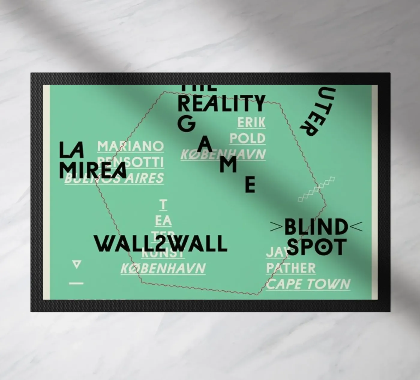 Metropolis2 deurmat van Andreas Jarner