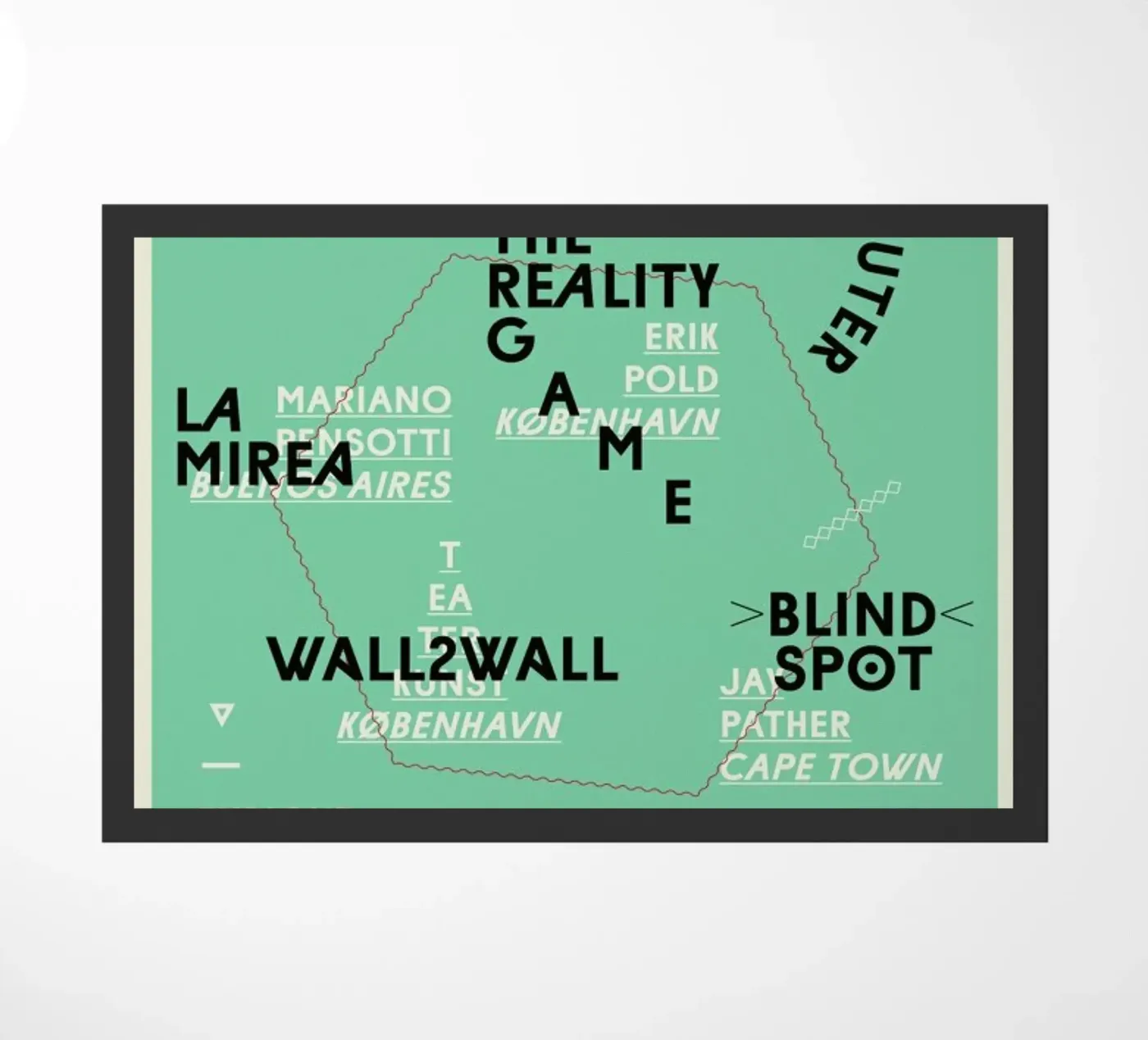 Metropolis2 deurmat van Andreas Jarner