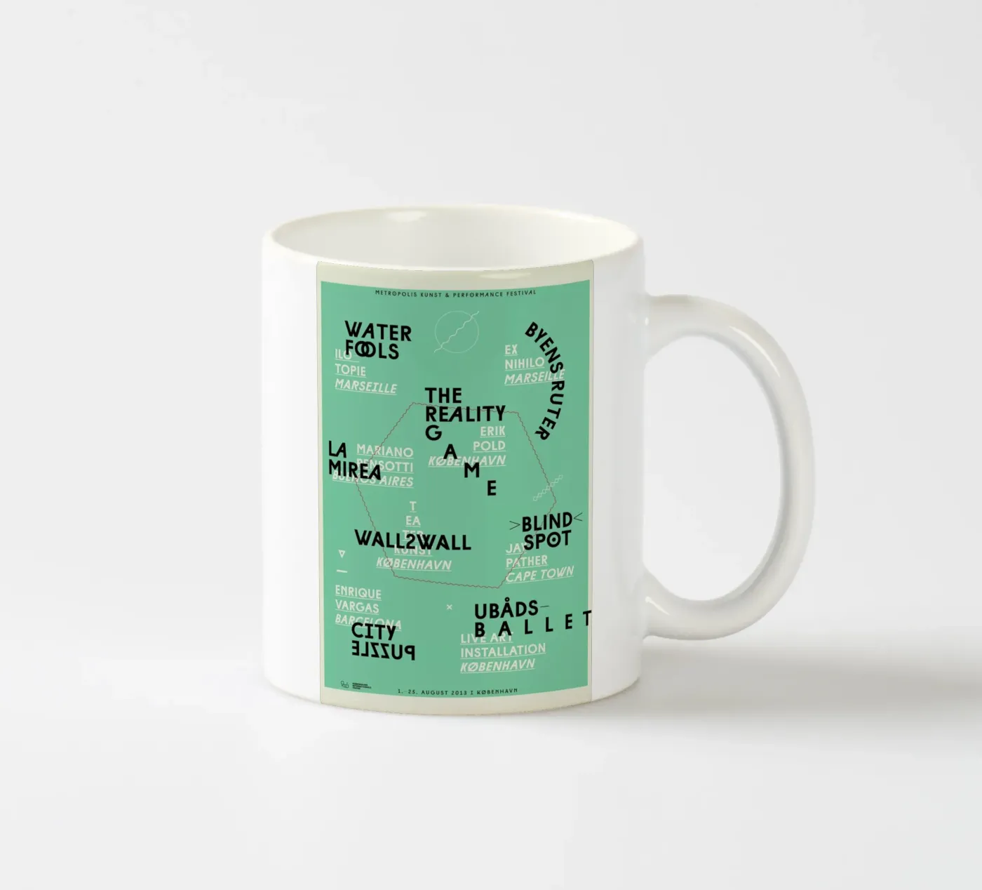 Metropolis2 ceramic mug by Andreas Jarner