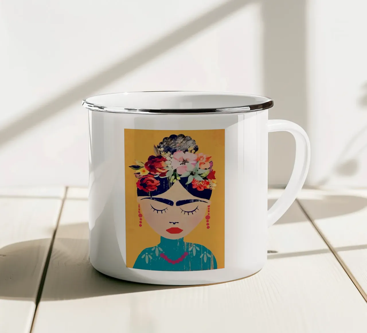 Floral Frida tazza in smalto da Studio Sori
