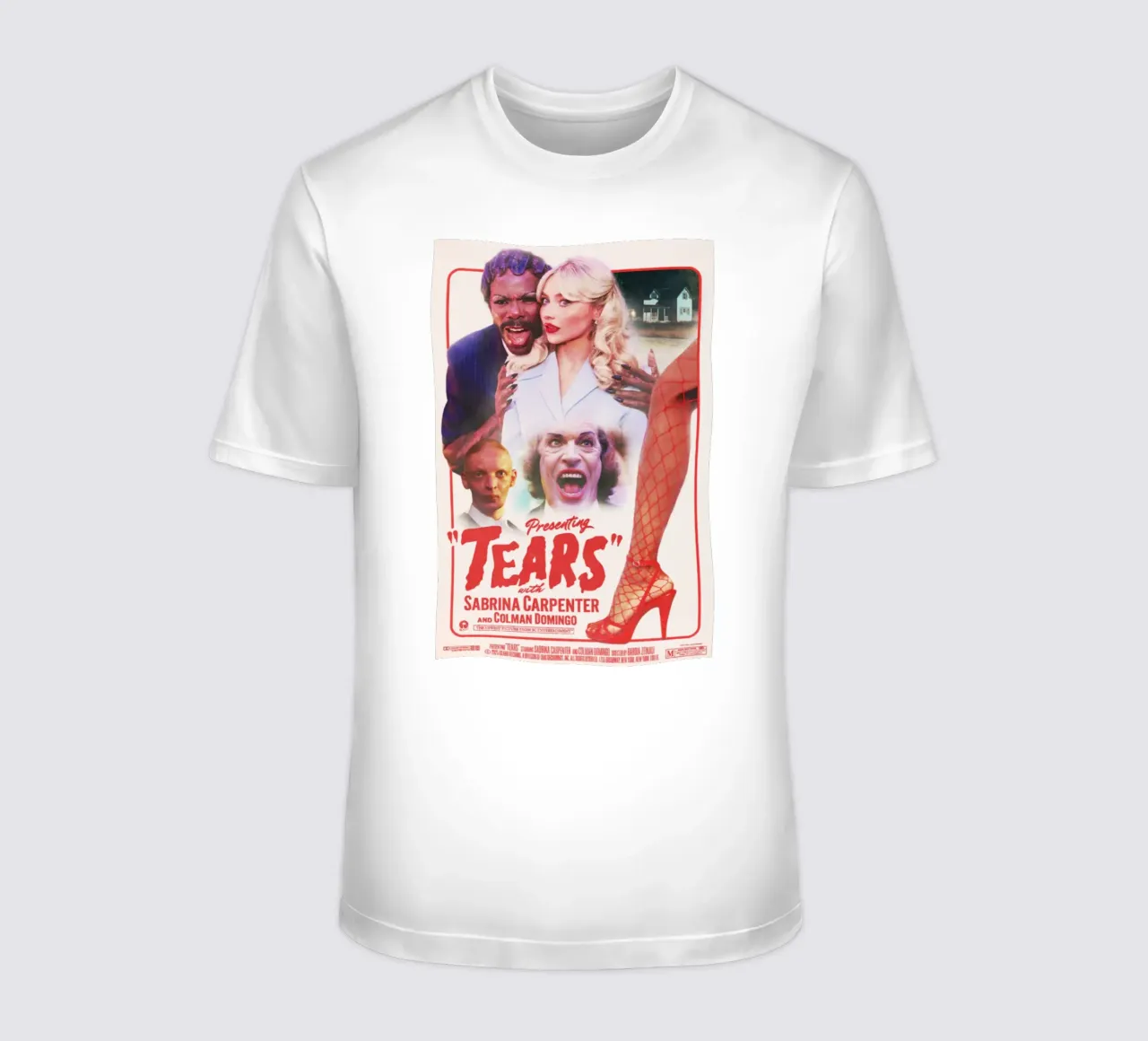 Presentazione di Lacrime con Sabrina Carpenter t-shirt da igoshartwrks