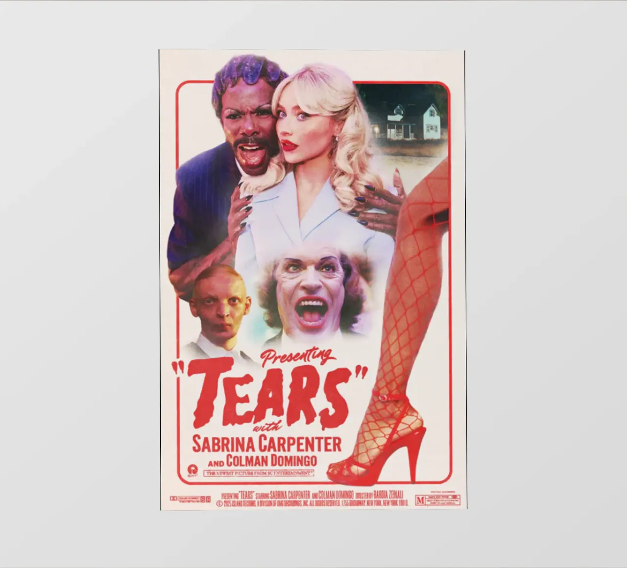 Presentazione di Lacrime con Sabrina Carpenter telo in pvc da igoshartwrks