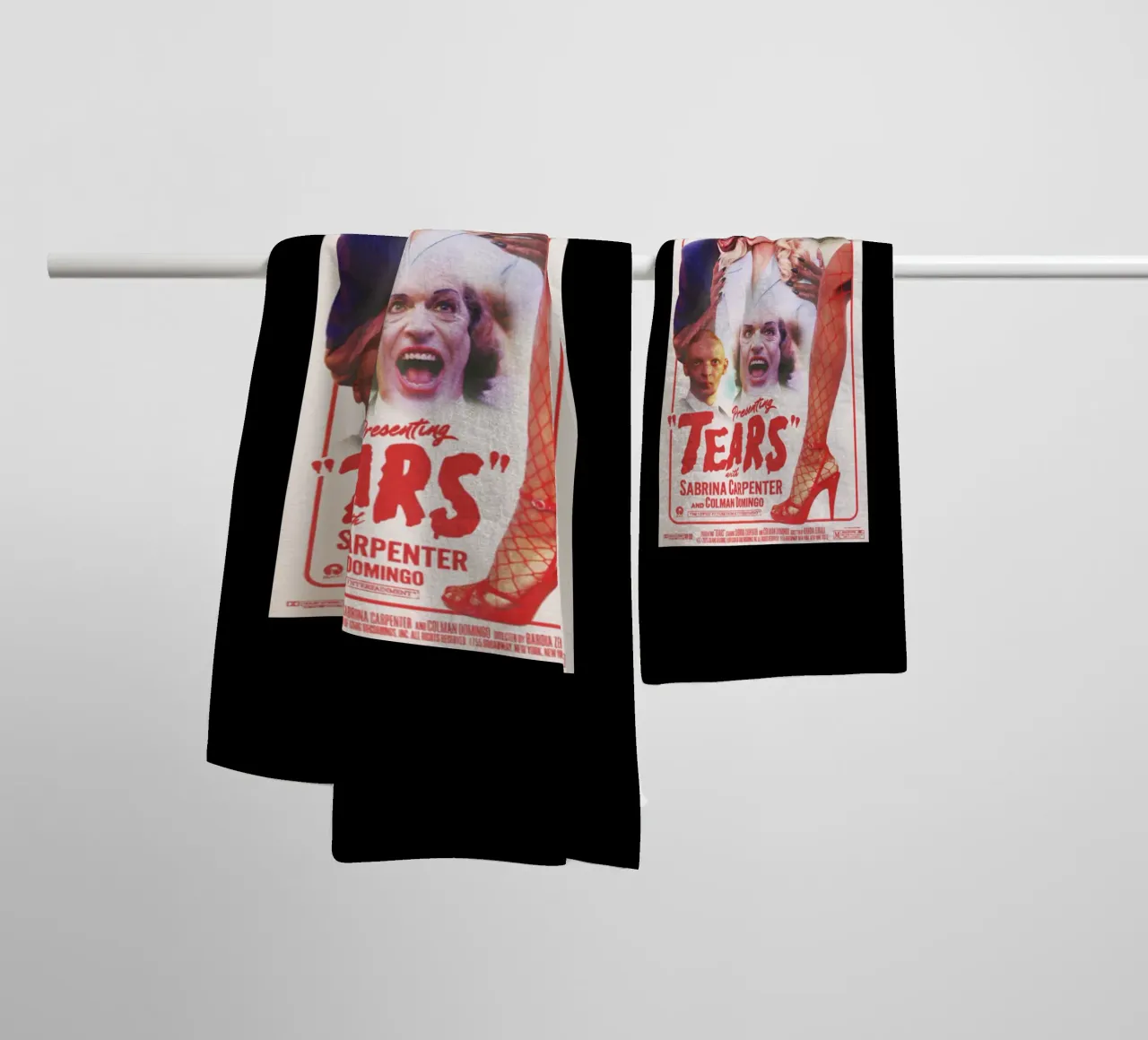 Presenting Tears With Sabrina Carpenter towel by igoshartwrks