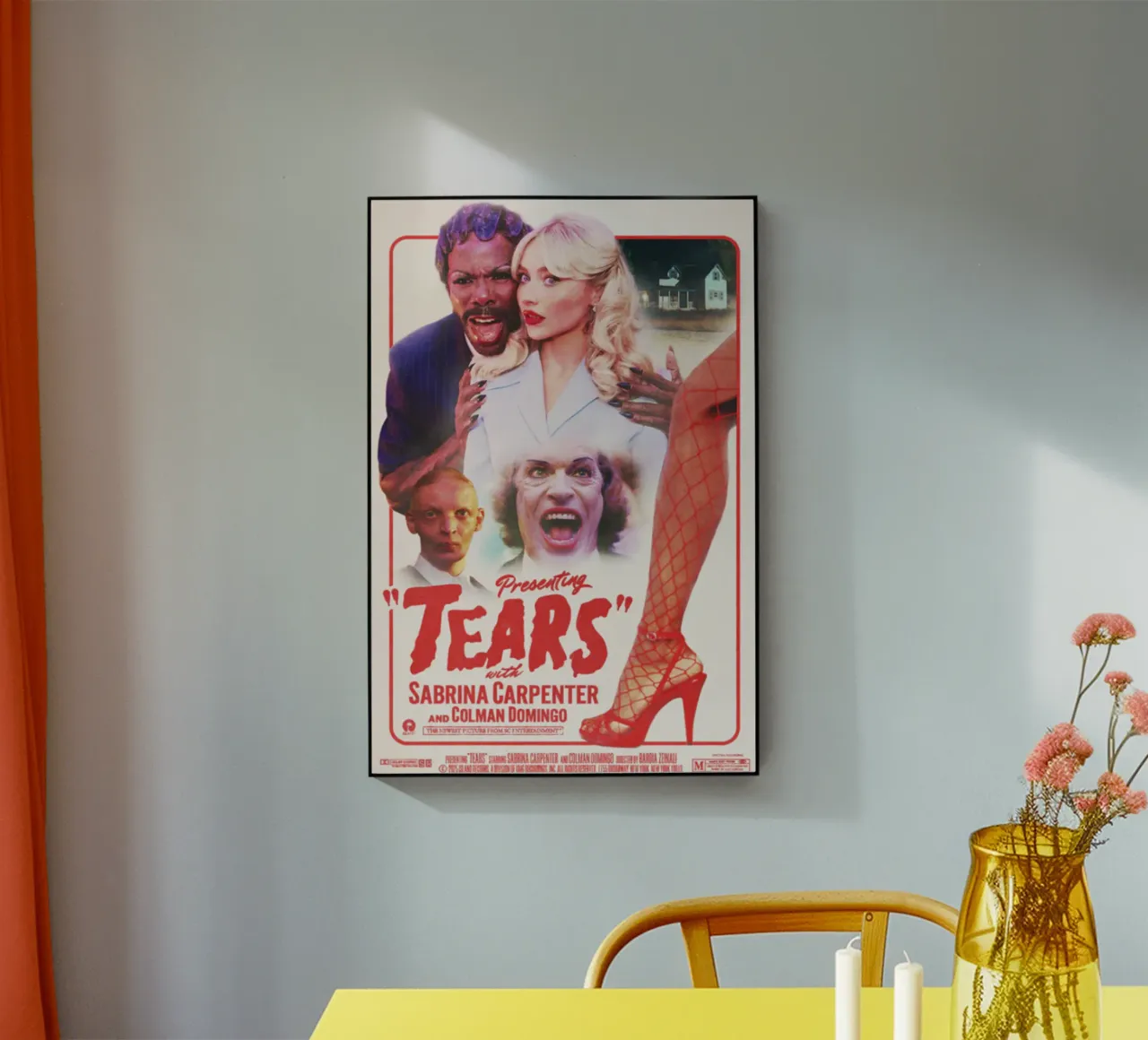 Presentazione di Lacrime con Sabrina Carpenter plexiglass da igoshartwrks