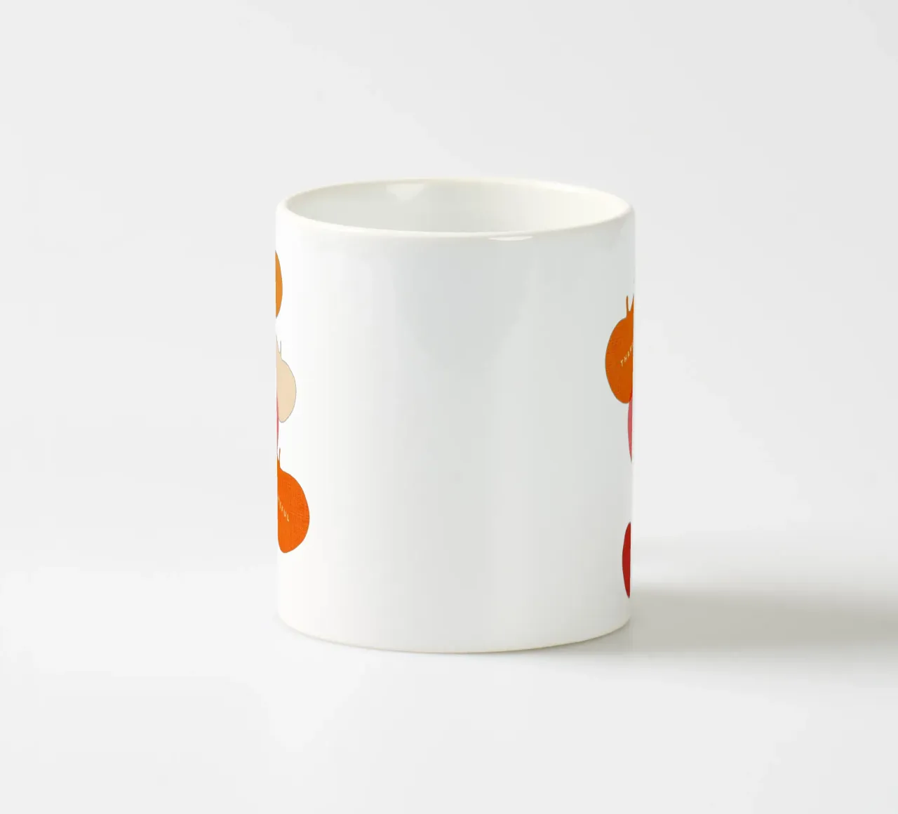 Gratitudine e riconoscenza - Arte della zucca autunnale minimale tazza in ceramica da Dominique Vari