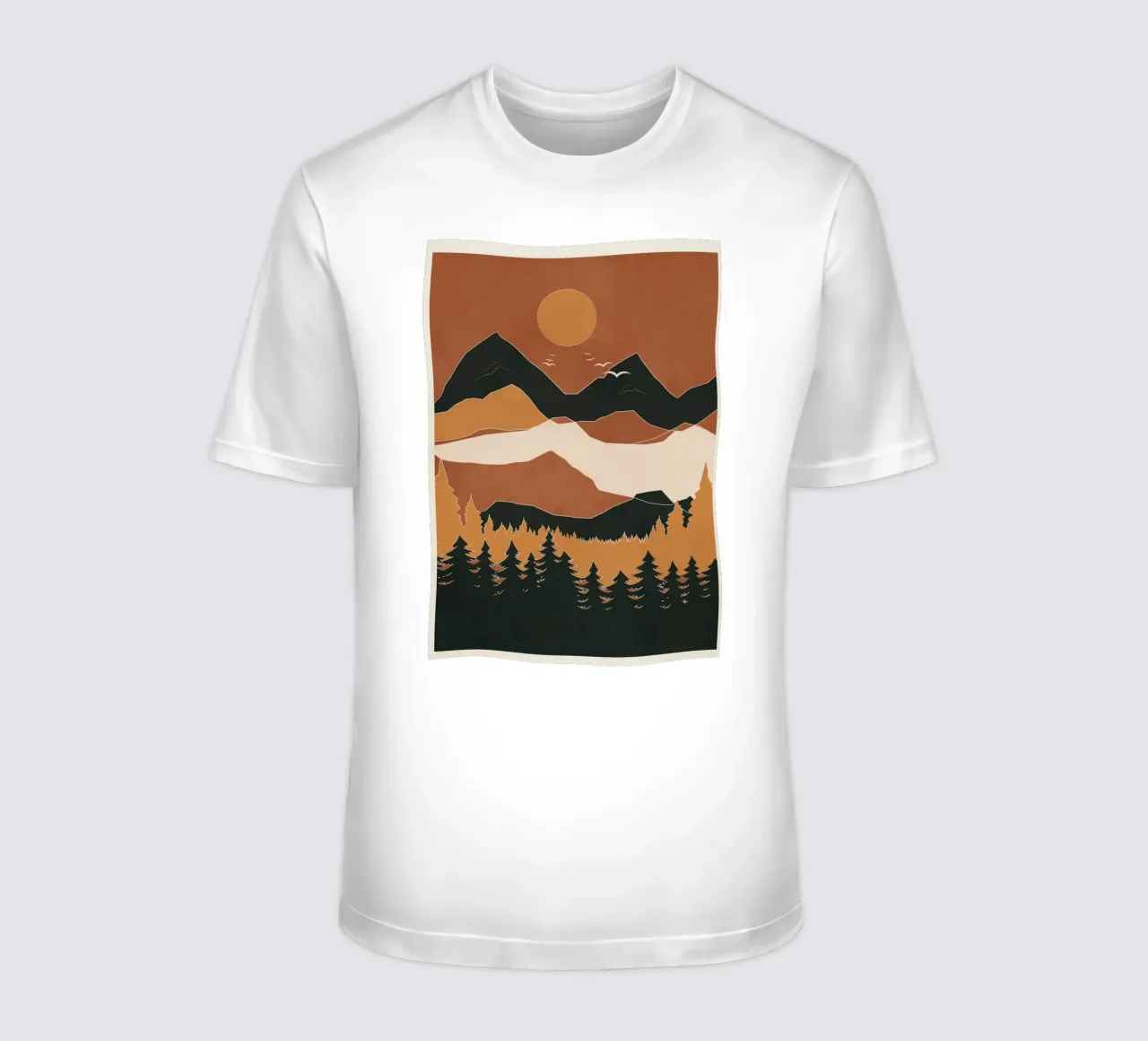 Minimal Abstract Art Landscape 01 t-shirt da Nadjaa