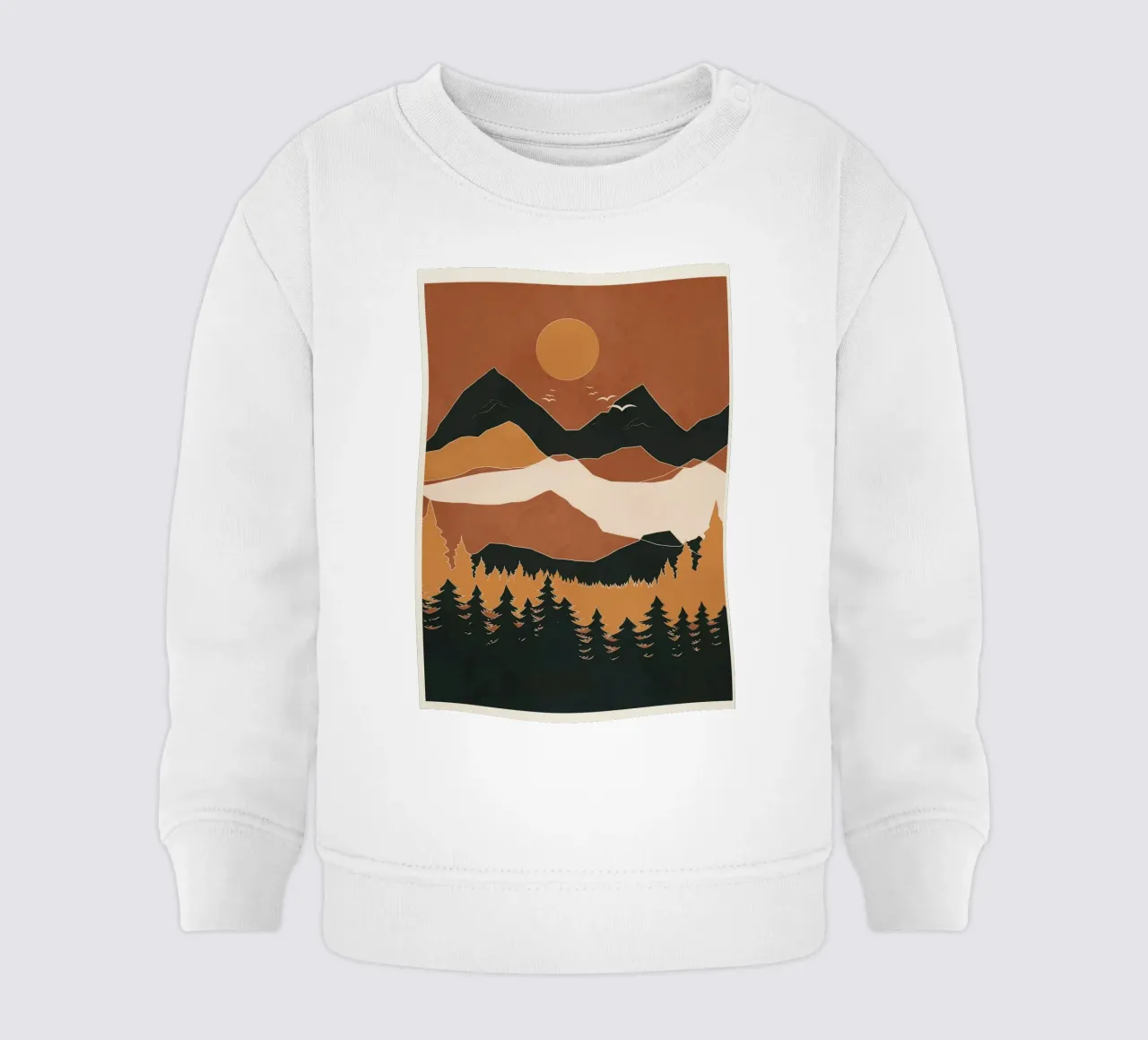 Minimal Abstract Art Landscape 01 felpa neonato da Nadjaa