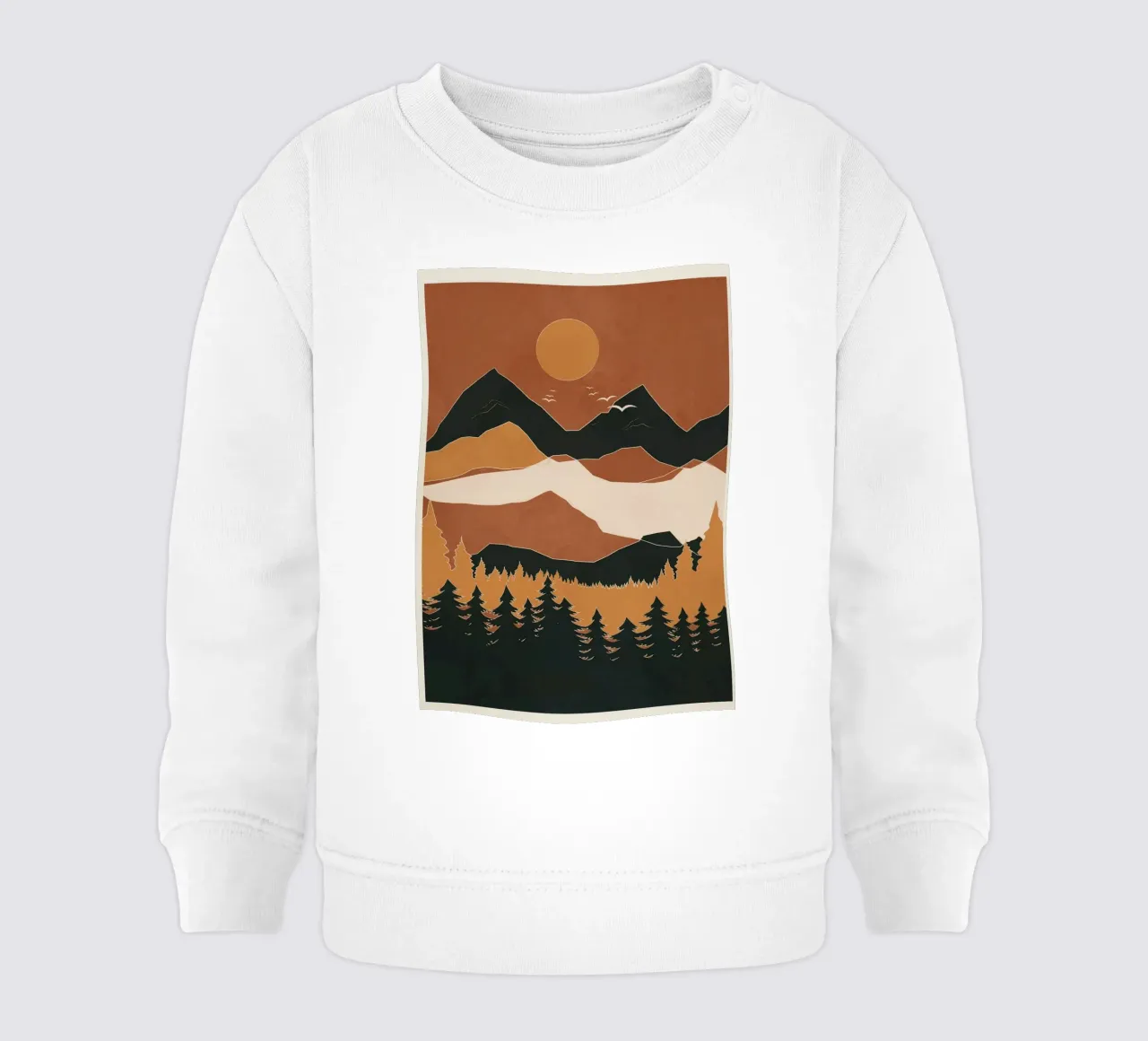 Minimal Abstract Art Landscape 01 felpa neonato da Nadjaa