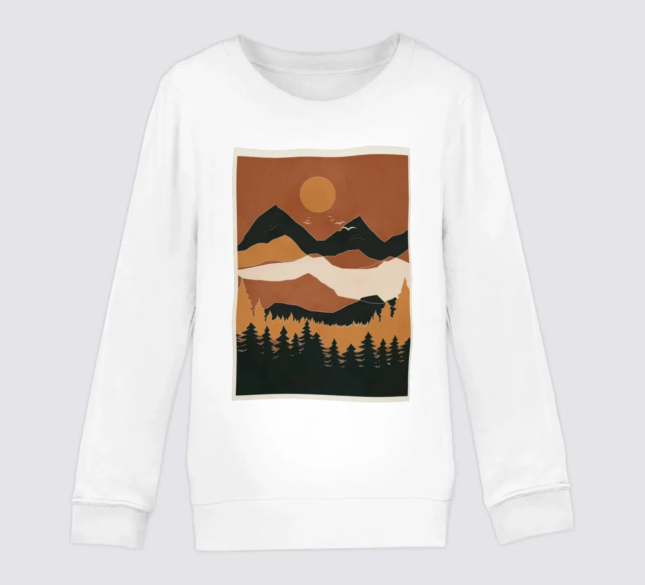 Minimal Abstract Art Landscape 01 felpa bambino da Nadjaa