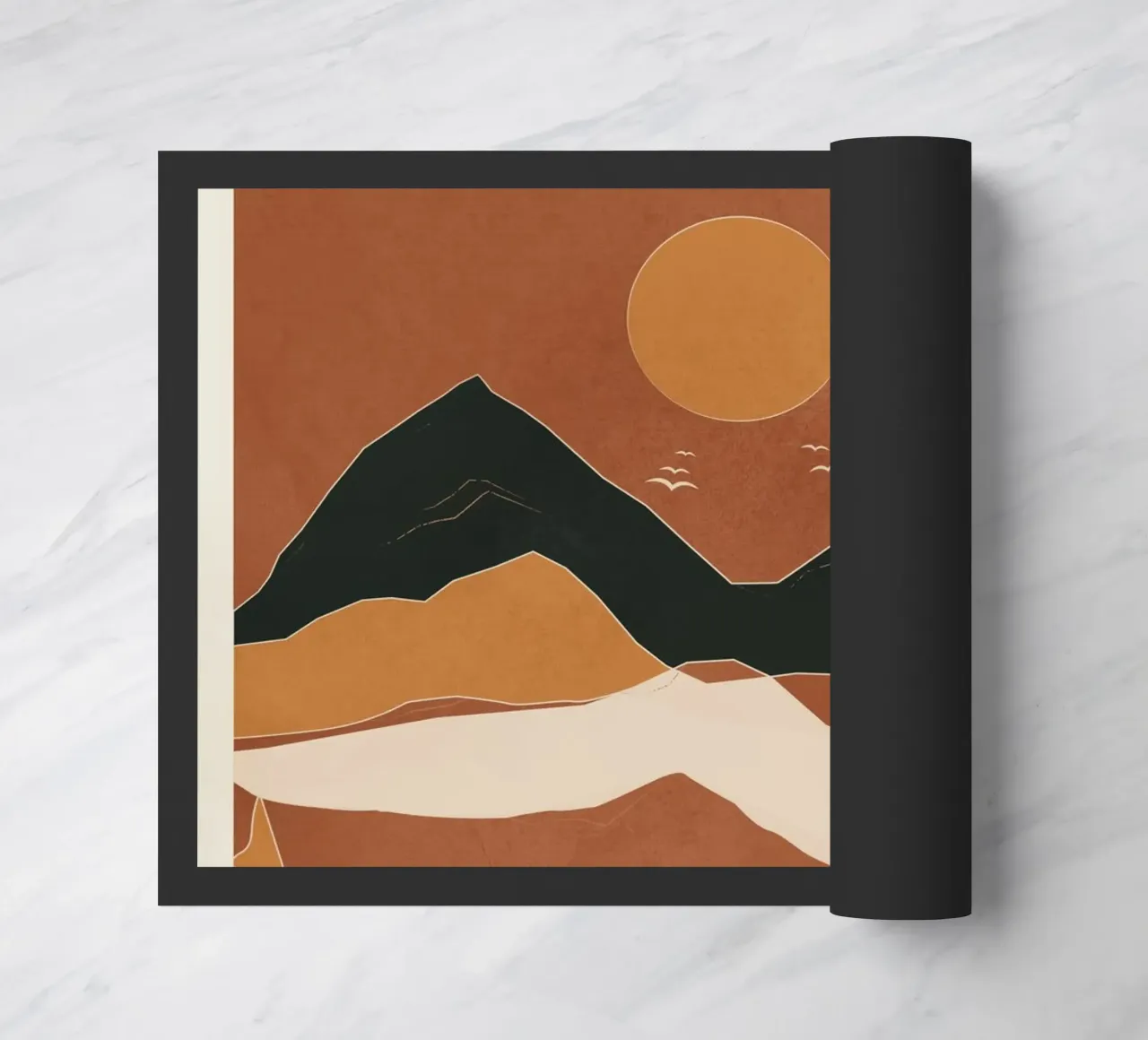 Minimal Abstract Art Landscape 01 zerbino da Nadjaa