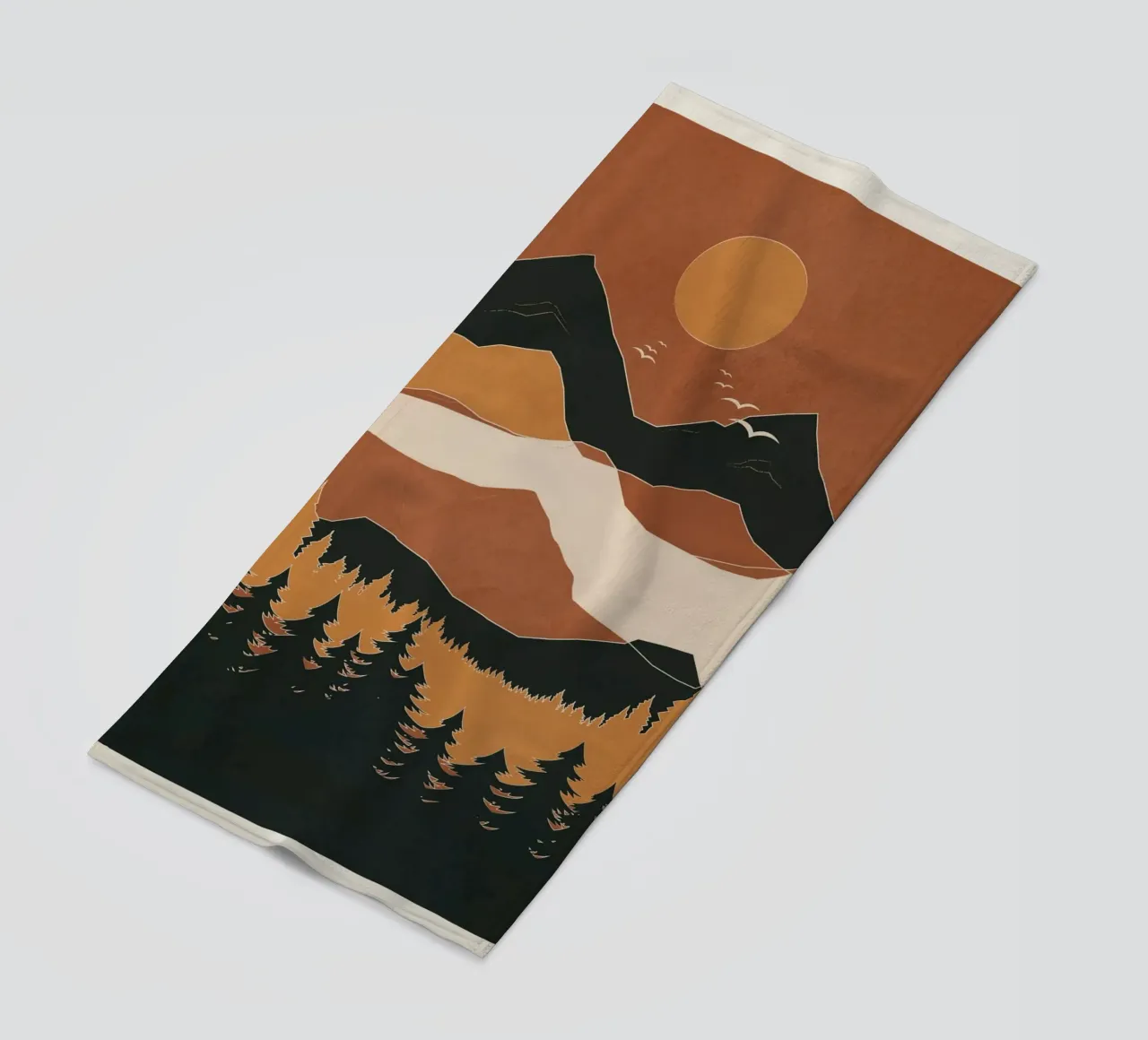 Minimal Abstract Art Landscape 01 telo mare da Nadjaa