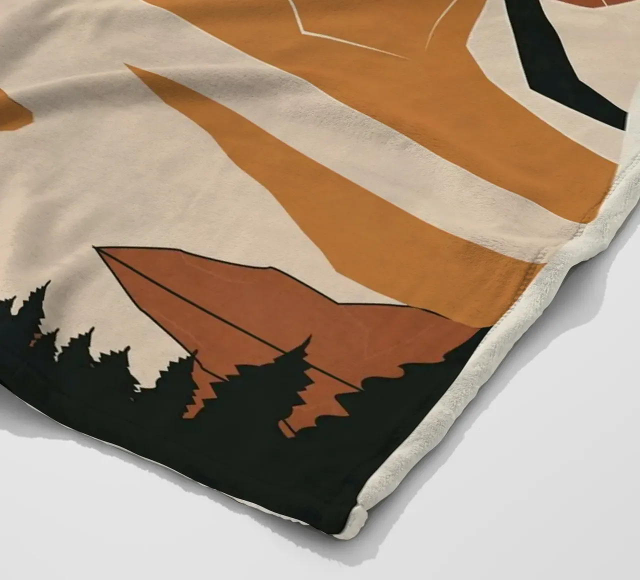 Minimal Abstract Art Landscape 02 coperta in pile da Nadjaa