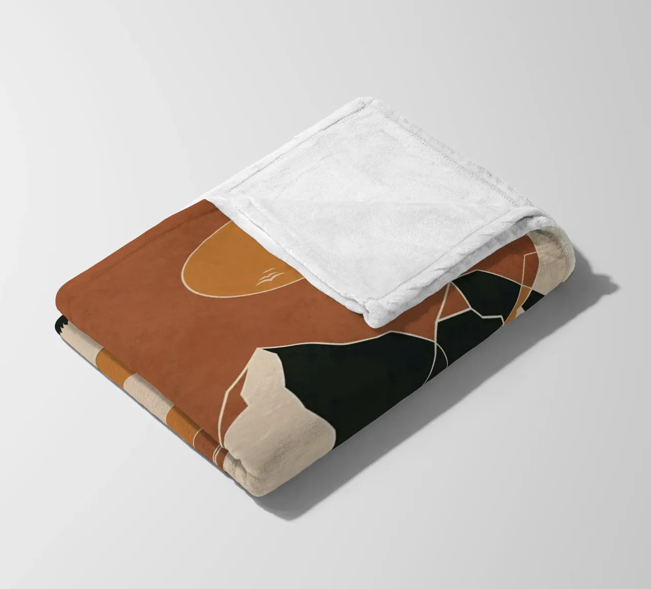 Minimal Abstract Art Landscape 02 coperta in pile da Nadjaa