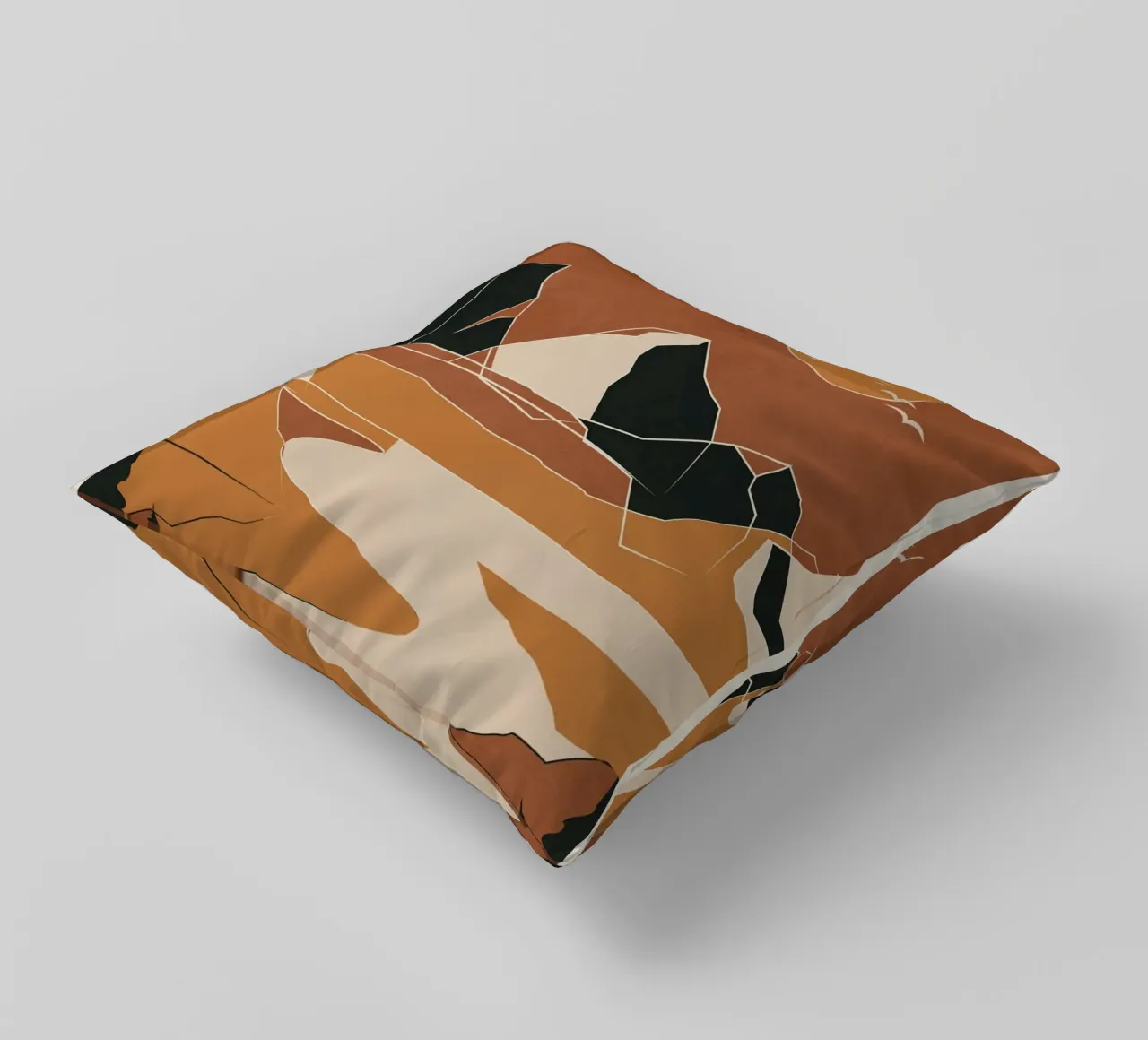 Minimal Abstract Art Landscape 02 cuscino da Nadjaa