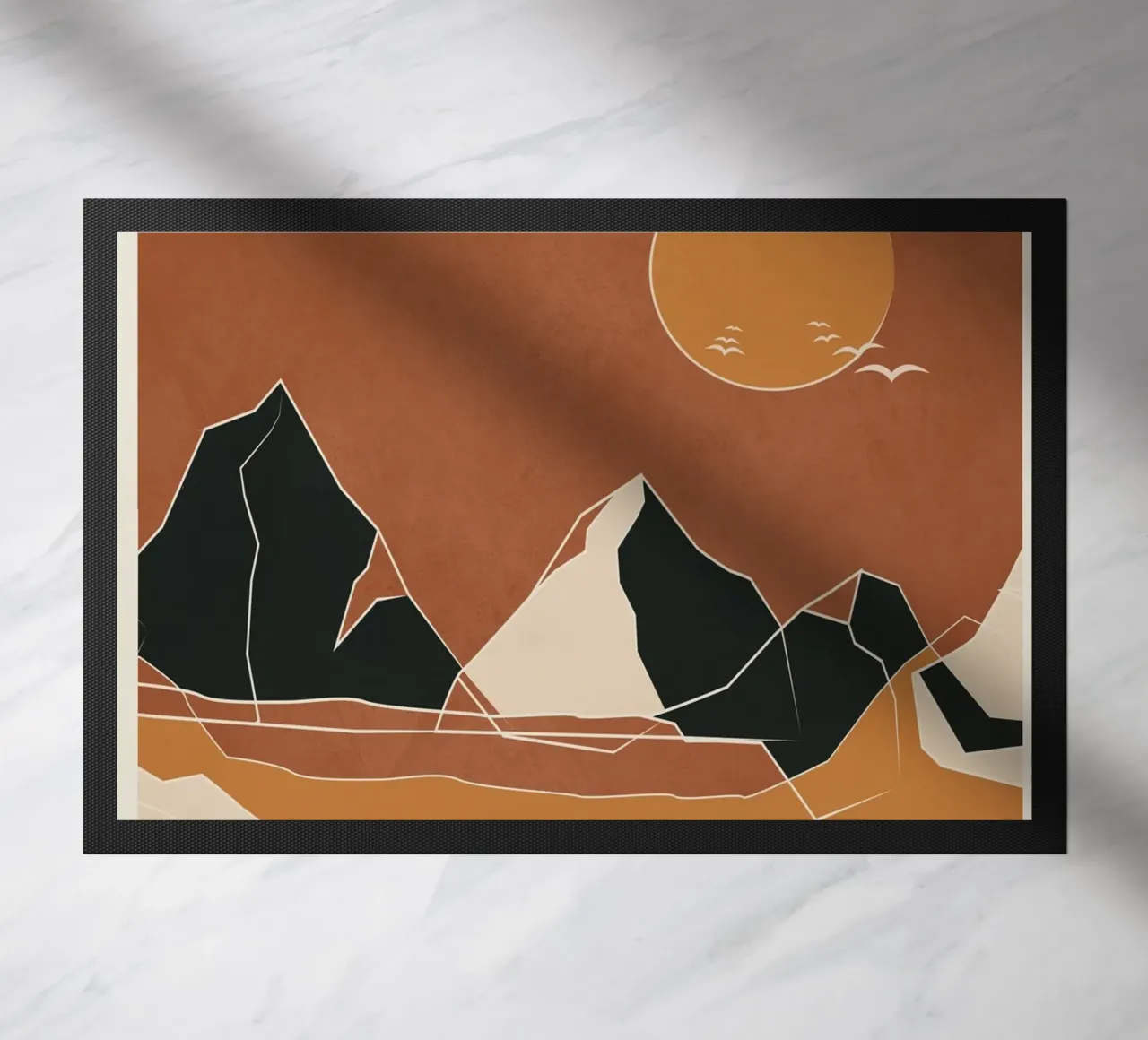 Minimal Abstract Art Landscape 02 zerbino da Nadjaa