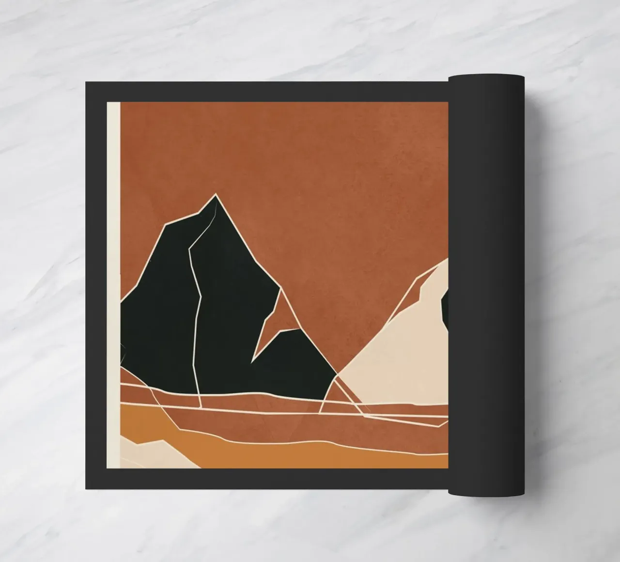 Minimal Abstract Art Landscape 02 zerbino da Nadjaa