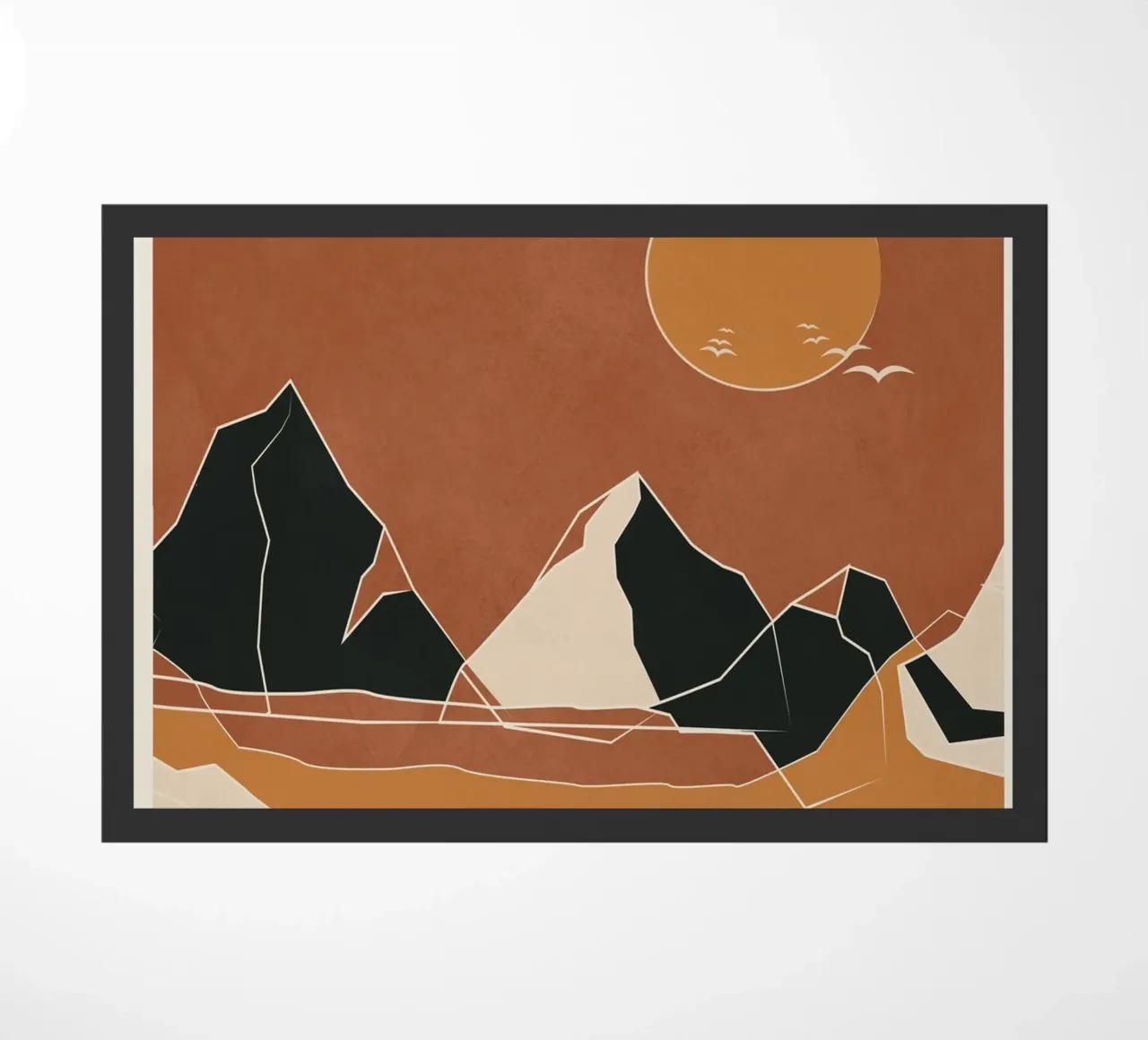 Minimal Abstract Art Landscape 02 zerbino da Nadjaa