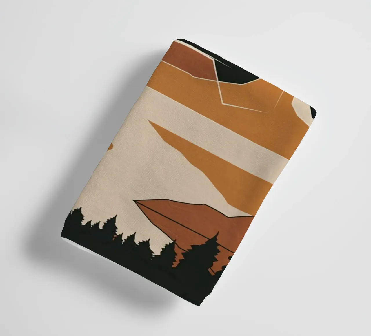 Minimal Abstract Art Landscape 02 towel by Nadjaa