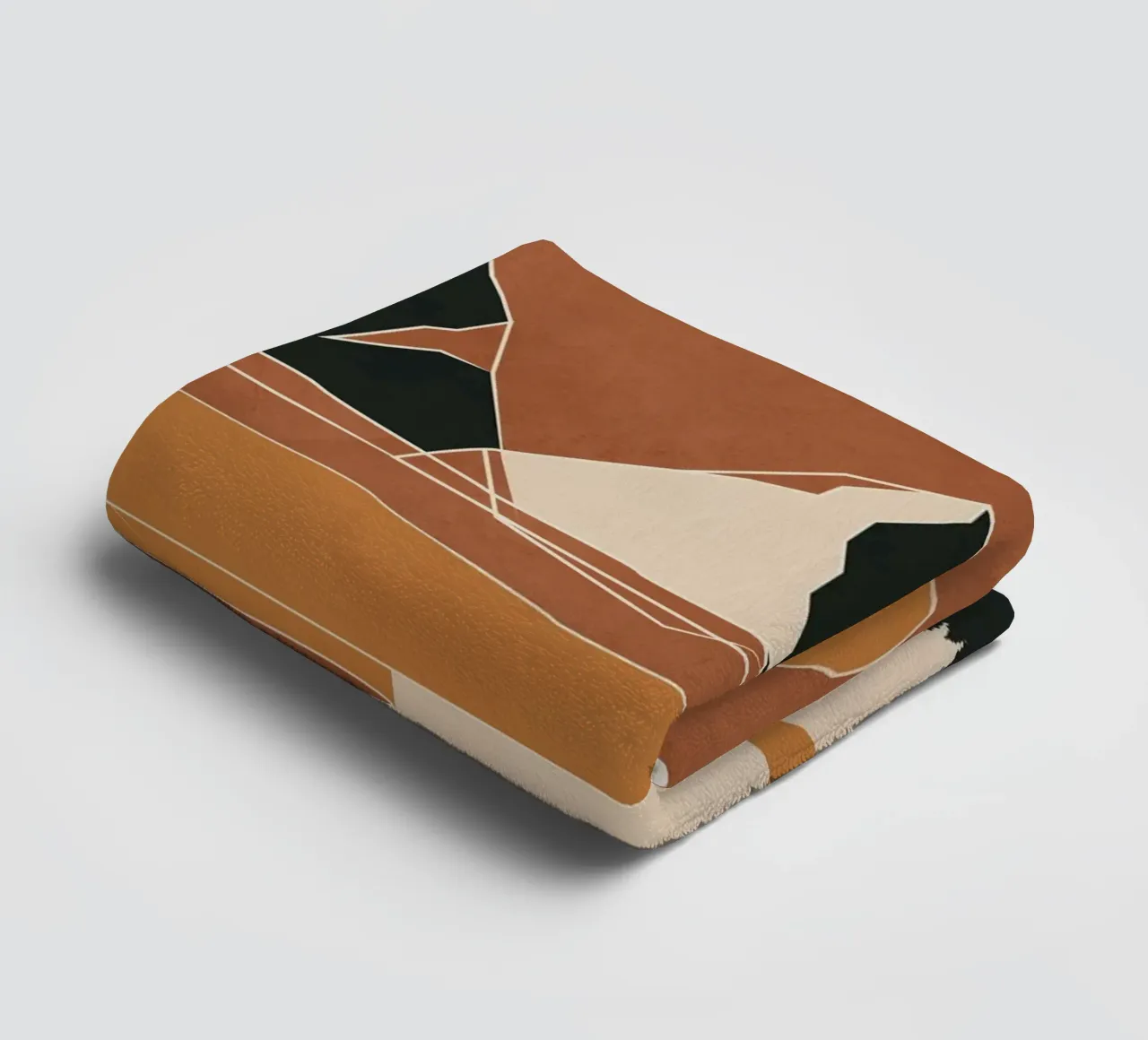 Minimal Abstract Art Landscape 02 towel by Nadjaa