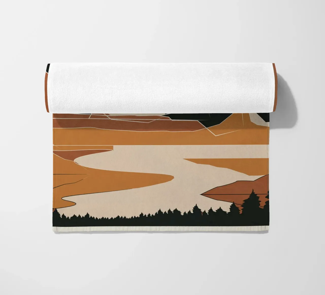 Minimal Abstract Art Landscape 02 telo mare da Nadjaa
