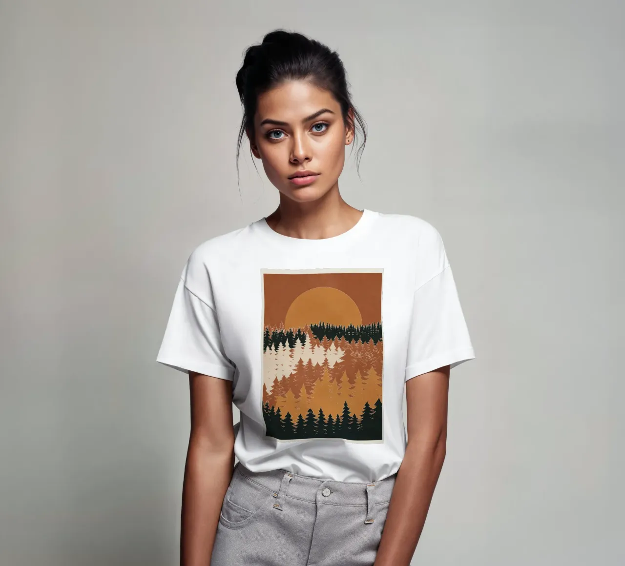 Minimal Abstract Art Landscape 03 t-shirt da Nadjaa