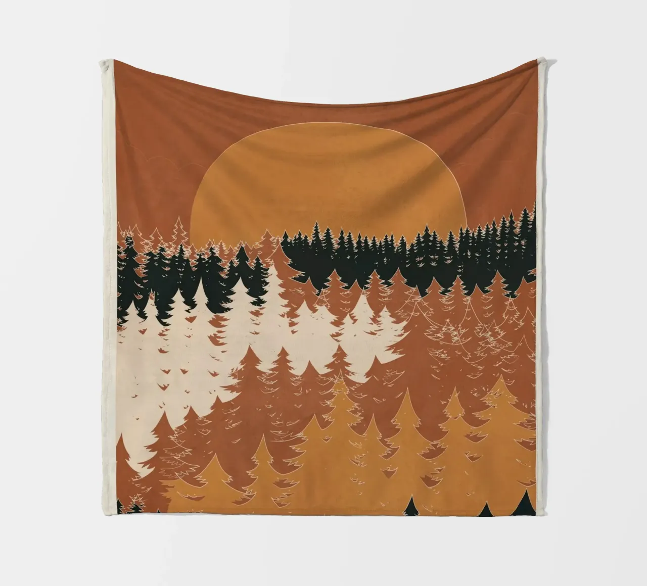 Minimal Abstract Art Landscape 03 coperta in pile da Nadjaa