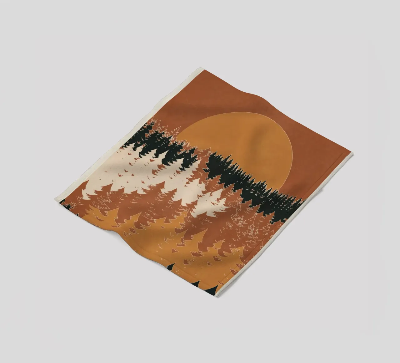 Minimal Abstract Art Landscape 03 coperta in pile da Nadjaa