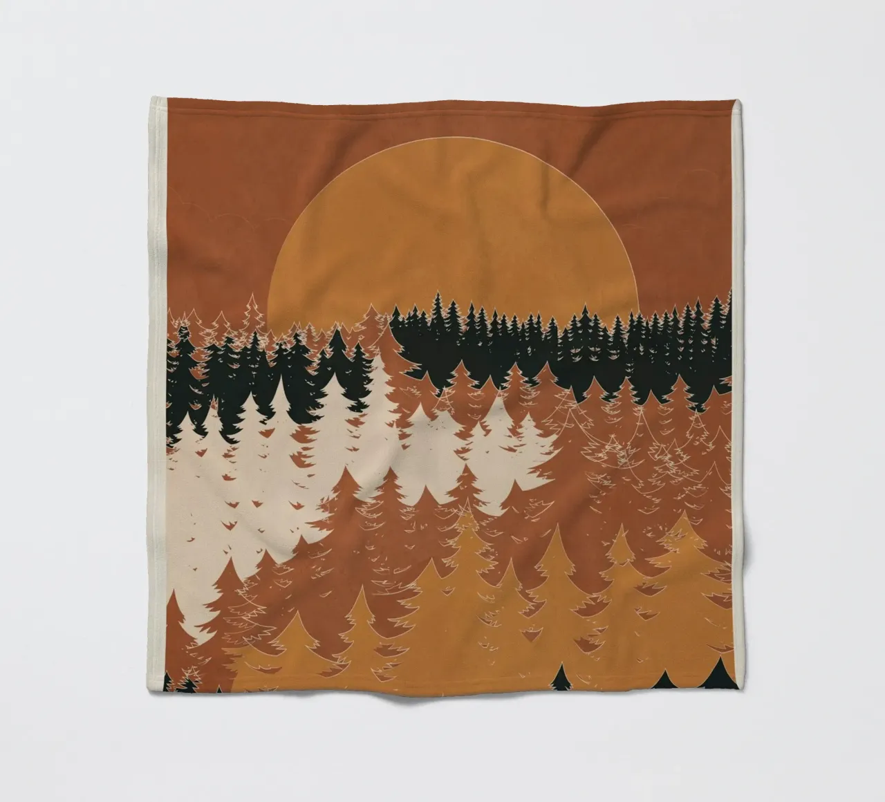 Minimal Abstract Art Landscape 03 coperta in pile da Nadjaa