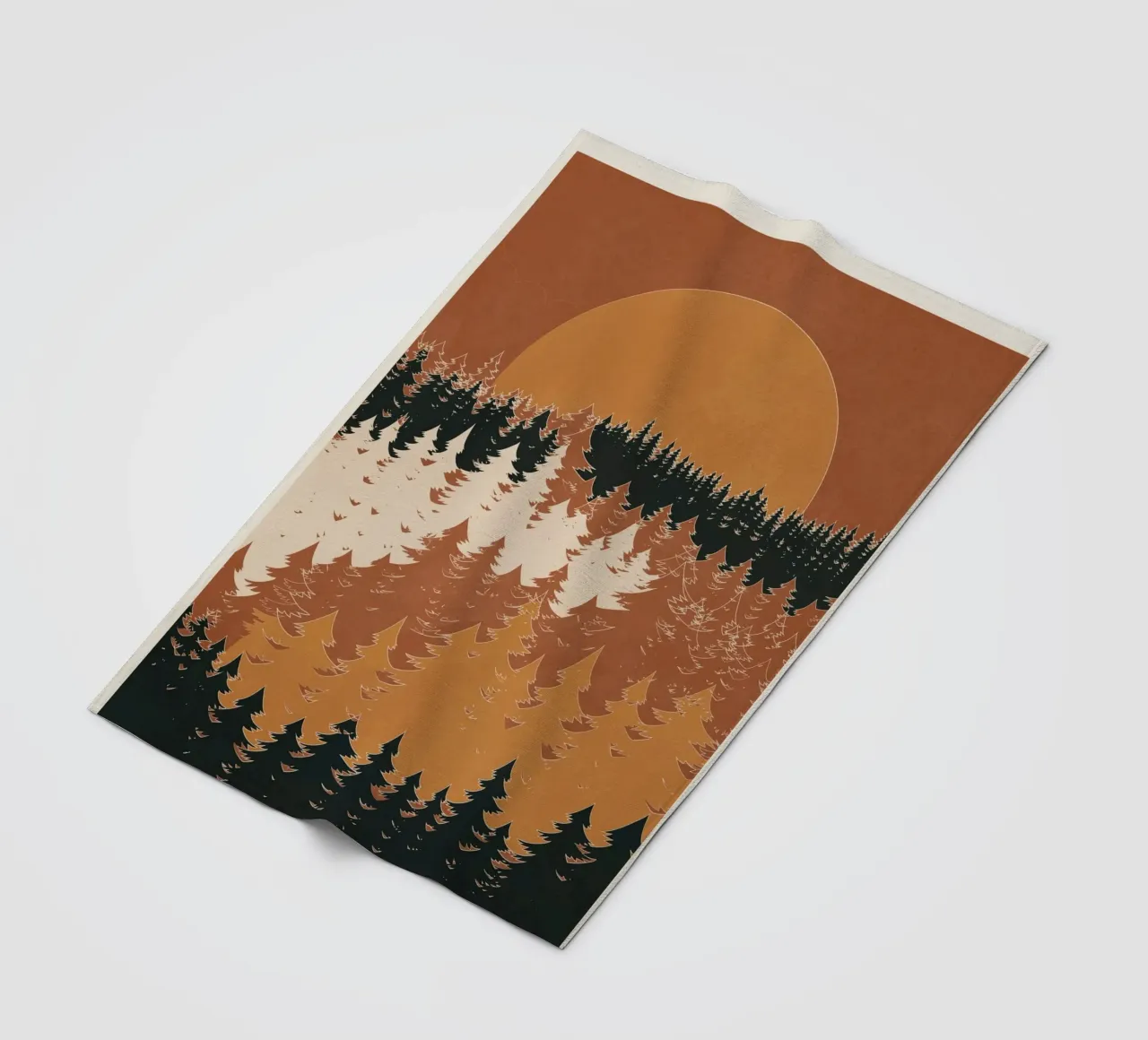 Minimal Abstract Art Landscape 03 coperta in pile da Nadjaa