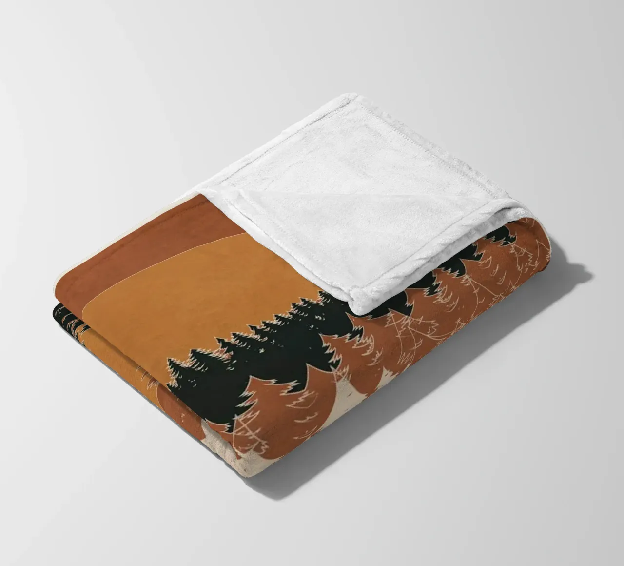 Minimal Abstract Art Landscape 03 coperta in pile da Nadjaa