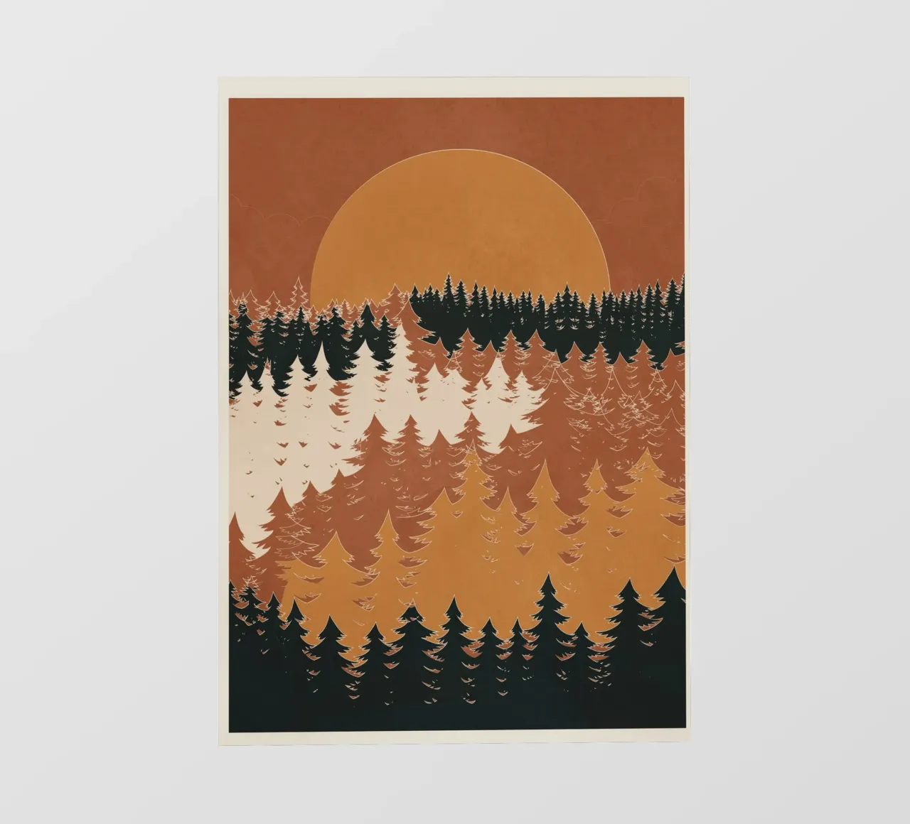 Minimal Abstract Art Landscape 03 telo in pvc da Nadjaa
