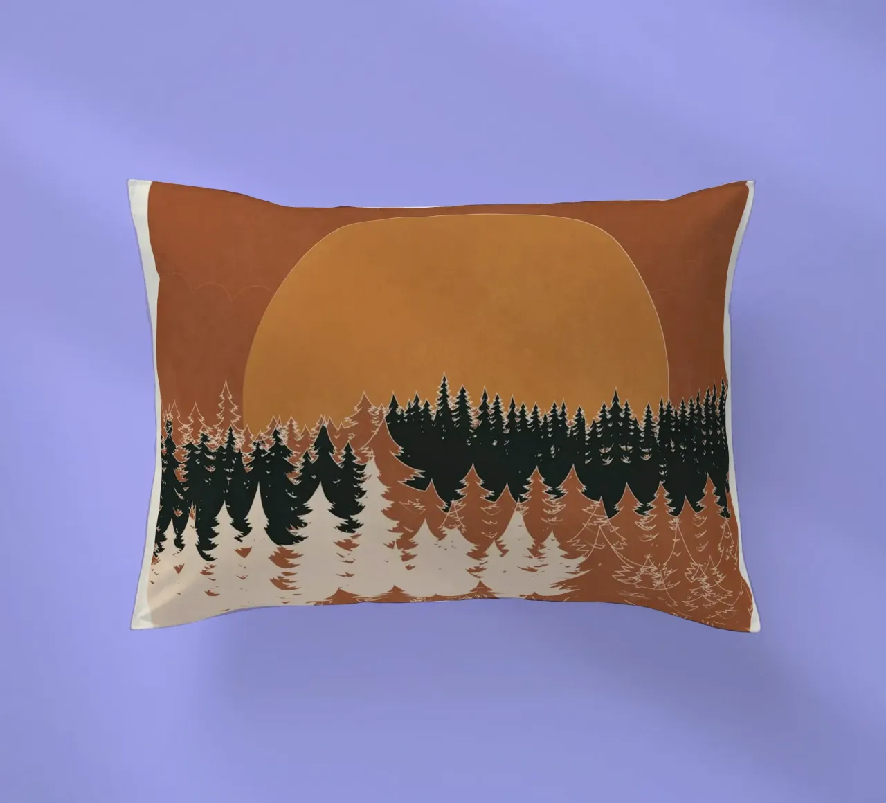 Minimal Abstract Art Landscape 03 cuscino da Nadjaa