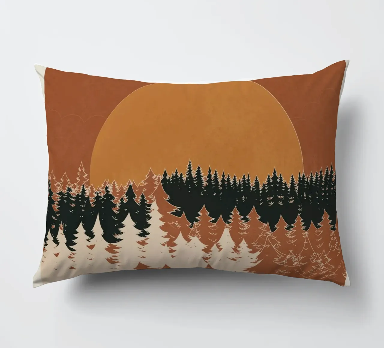 Minimal Abstract Art Landscape 03 cuscino da Nadjaa