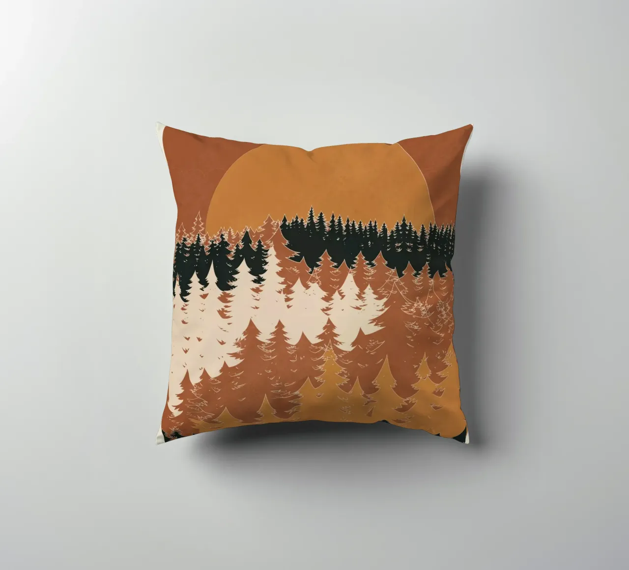 Minimal Abstract Art Landscape 03 cuscino da Nadjaa