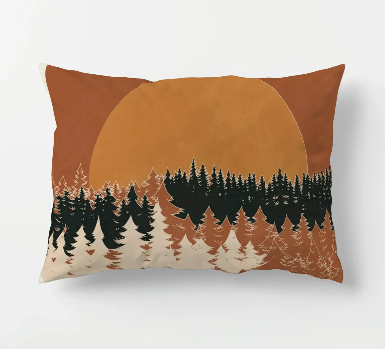 Minimal Abstract Art Landscape 03 cuscino da Nadjaa