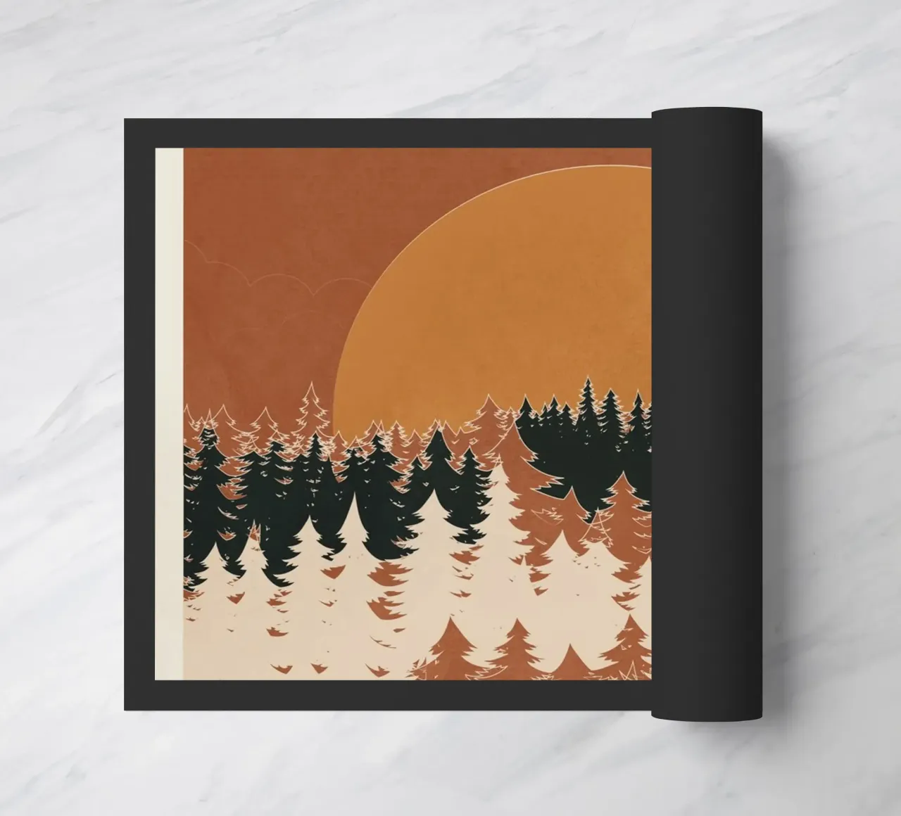 Minimal Abstract Art Landscape 03 zerbino da Nadjaa